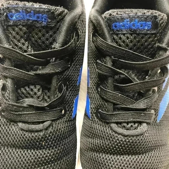 Adidas Lite Racer Sneakers Black & Blue Size  9 - Picture 7 of 13
